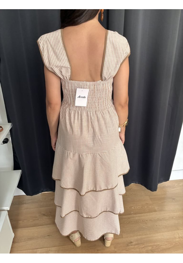438. Vestido mil rayas