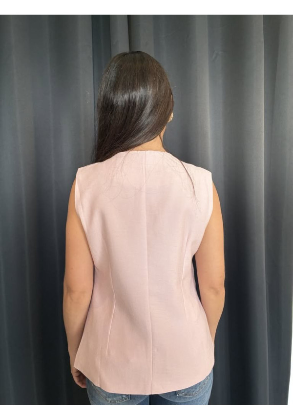 PV11. Chaleco botón flor