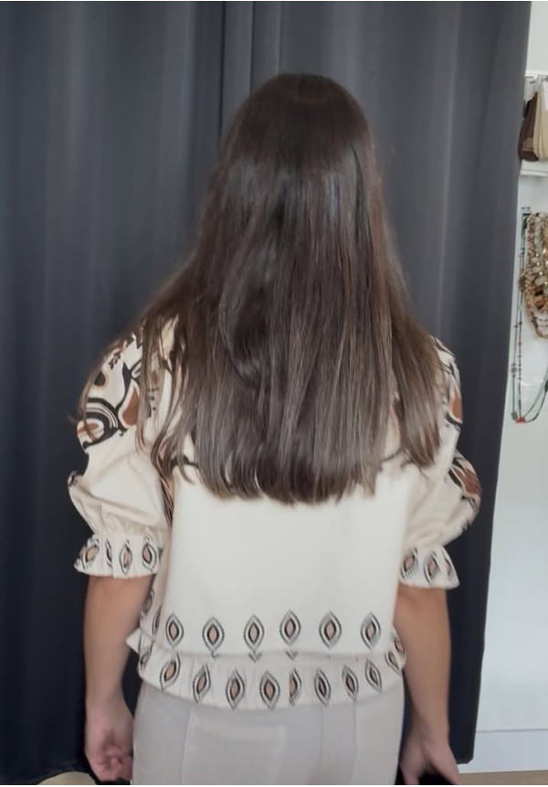 00100. Chaleco estampado