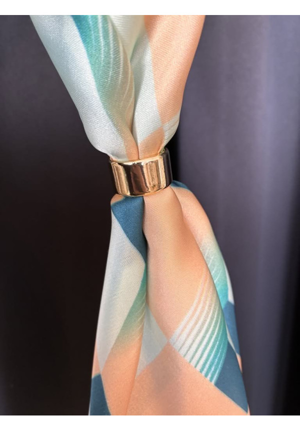 Pañuelo seda estampado H