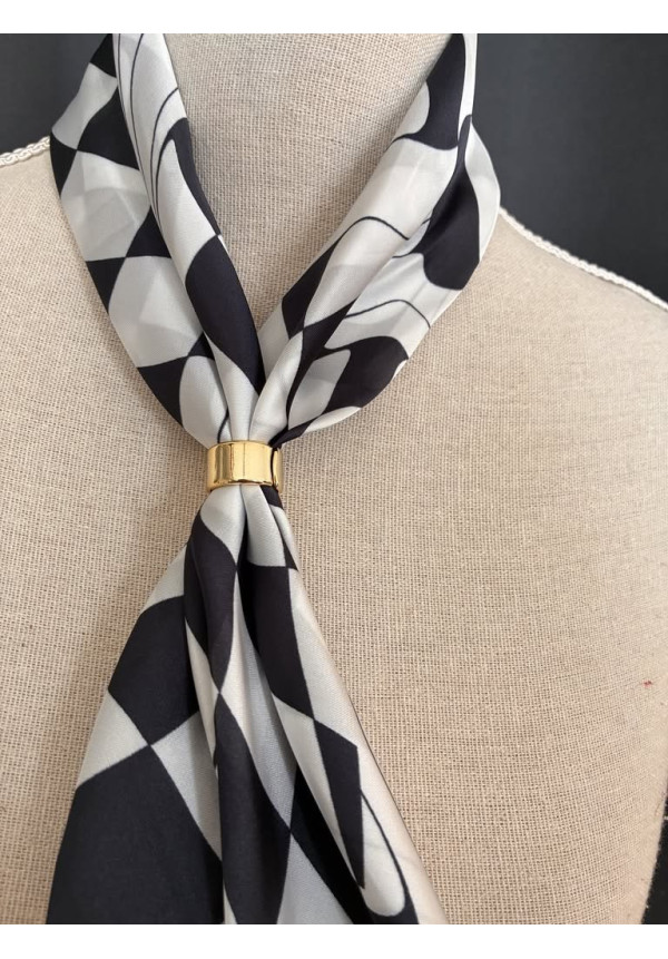 Pañuelo seda estampado D