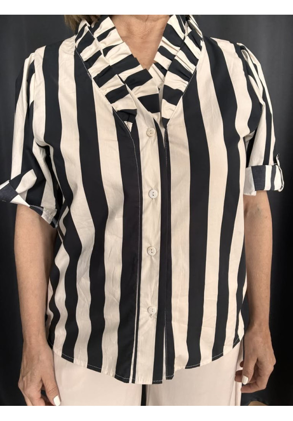 120. Camisa volantes pico