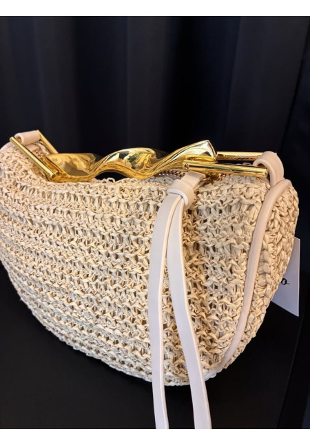 62. Bolso mini rafia asa abstracta