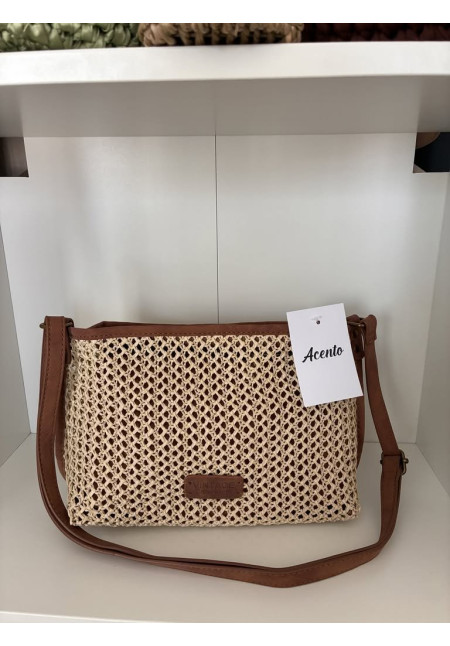 286. Bolso rejilla combinado
