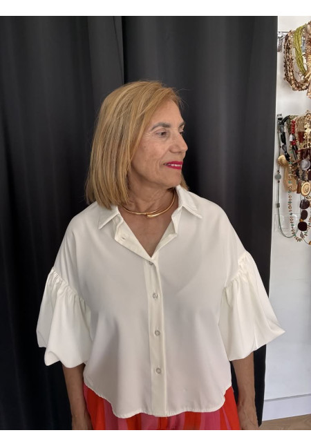 451. Camisa manga abullonada