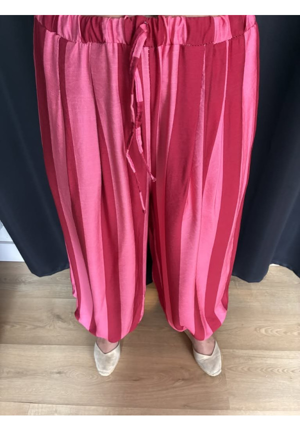 474. Pantalón bombacho rayas