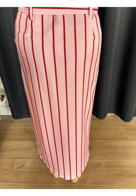 16. Falda bicolor rayas